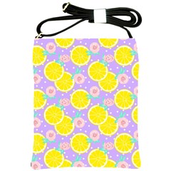 Purple Lemons  Shoulder Sling Bag by ConteMonfrey