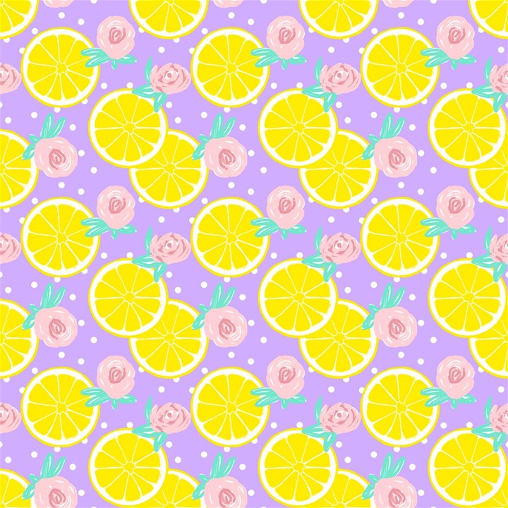 Purple lemons  Play Mat (Square)