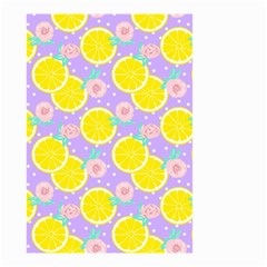 Purple Lemons  Small Garden Flag (two Sides) by ConteMonfrey