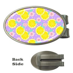 Purple Lemons  Money Clips (oval)  by ConteMonfrey