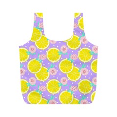 Purple Lemons  Full Print Recycle Bag (m) by ConteMonfrey