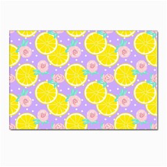 Purple Lemons  Postcard 4 x 6  (pkg Of 10) by ConteMonfrey