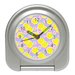 Purple lemons  Travel Alarm Clock Front