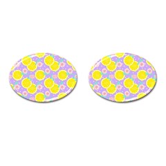 Purple Lemons  Cufflinks (oval) by ConteMonfrey