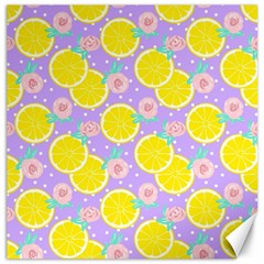 Purple Lemons  Canvas 16  X 16 