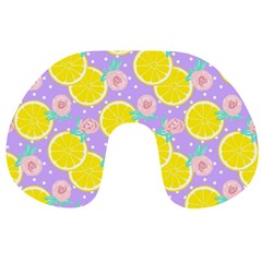 Purple Lemons  Travel Neck Pillow by ConteMonfrey