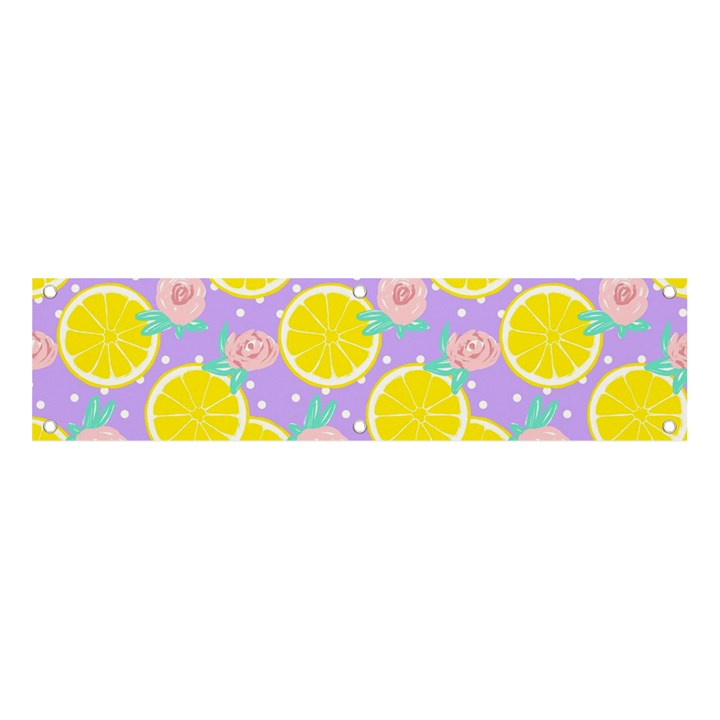 Purple lemons  Banner and Sign 4  x 1 