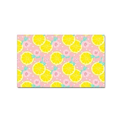 Pink Lemons Sticker Rectangular (100 Pack) by ConteMonfrey