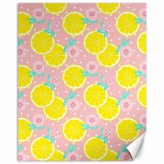 Pink Lemons Canvas 11  X 14  by ConteMonfrey