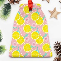 Pink Lemons Ornament (bell) by ConteMonfrey