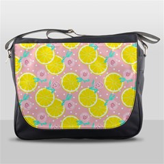 Pink Lemons Messenger Bag by ConteMonfrey