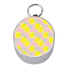 Pink Lemons Mini Silver Compasses