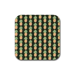 Pineapple Green Rubber Coaster (square) by ConteMonfrey