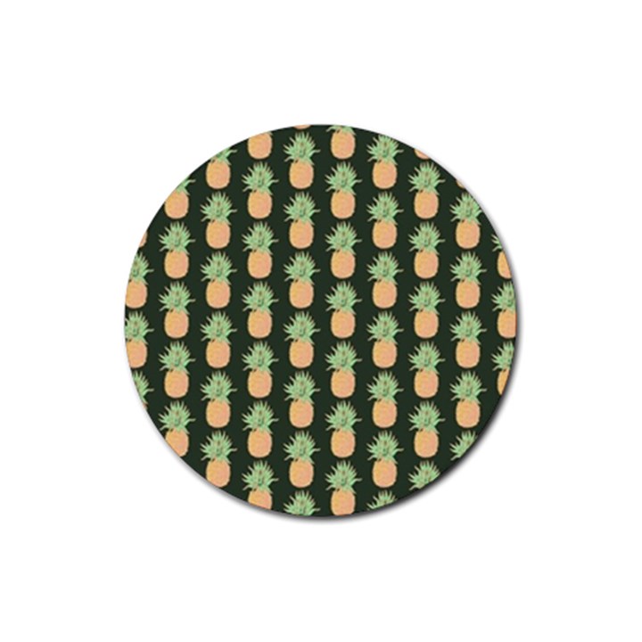 Pineapple Green Rubber Coaster (Round)