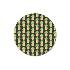 Pineapple Green Magnet 3  (round) by ConteMonfrey