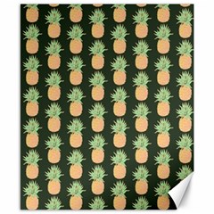 Pineapple Green Canvas 8  X 10  by ConteMonfrey