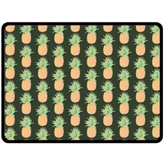 Pineapple Green Fleece Blanket (large)  by ConteMonfrey