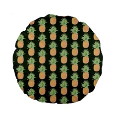 Pineapple Green Standard 15  Premium Round Cushions by ConteMonfrey