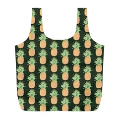 Pineapple Green Full Print Recycle Bag (l) by ConteMonfrey