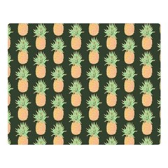 Pineapple Green Double Sided Flano Blanket (large)  by ConteMonfrey