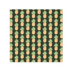 Pineapple Green Square Satin Scarf (30  X 30 ) by ConteMonfrey