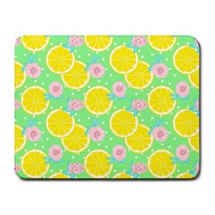 Green lemons Small Mousepad