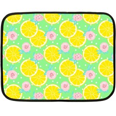 Green lemons Double Sided Fleece Blanket (Mini) 