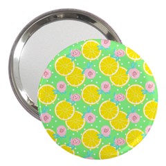 Green lemons 3  Handbag Mirrors