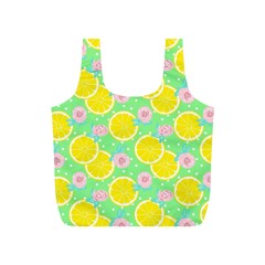 Green lemons Full Print Recycle Bag (S)