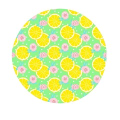 Green lemons Mini Round Pill Box (Pack of 5)