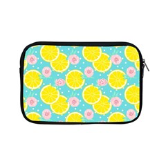 Blue neon lemons Apple iPad Mini Zipper Cases