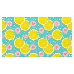 Blue Neon Lemons Banner And Sign 7  X 4  by ConteMonfrey