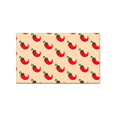 Small Mini Peppers Pink Sticker Rectangular (10 Pack) by ConteMonfrey