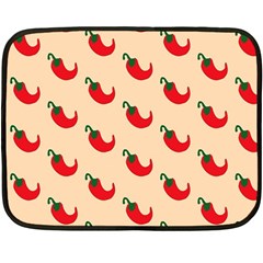 Small Mini Peppers Pink Fleece Blanket (mini) by ConteMonfrey