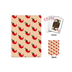 Small Mini Peppers Pink Playing Cards Single Design (mini) by ConteMonfrey