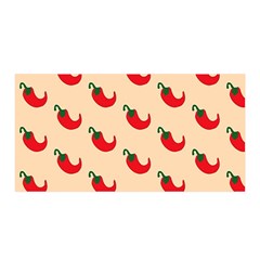 Small Mini Peppers Pink Satin Wrap 35  X 70  by ConteMonfrey