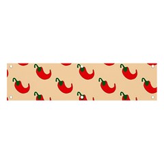 Small Mini Peppers Pink Banner And Sign 4  X 1  by ConteMonfrey