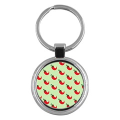 Small Mini Peppers Green Key Chain (round) by ConteMonfrey