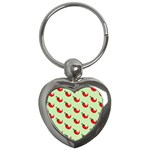 Small Mini Peppers Green Key Chain (Heart) Front