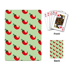 Small Mini Peppers Green Playing Cards Single Design (rectangle) by ConteMonfrey