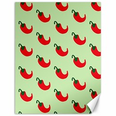 Small Mini Peppers Green Canvas 12  X 16  by ConteMonfrey