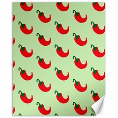 Small Mini Peppers Green Canvas 16  X 20  by ConteMonfrey