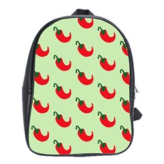 Small Mini Peppers Green School Bag (large) by ConteMonfrey