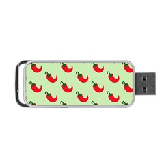 Small Mini Peppers Green Portable Usb Flash (one Side) by ConteMonfrey