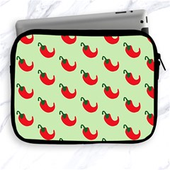 Small Mini Peppers Green Apple Ipad 2/3/4 Zipper Cases by ConteMonfrey