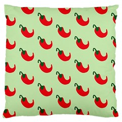 Small Mini Peppers Green Standard Flano Cushion Case (two Sides) by ConteMonfrey