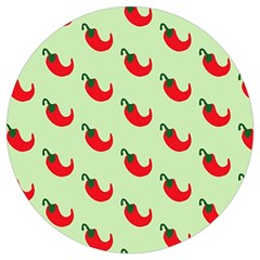 Small Mini Peppers Green Round Trivet by ConteMonfrey