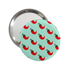 Small Mini Peppers Blue 2 25  Handbag Mirrors by ConteMonfrey