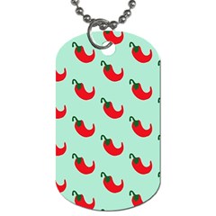 Small Mini Peppers Blue Dog Tag (one Side) by ConteMonfrey