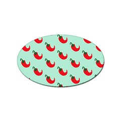 Small Mini Peppers Blue Sticker Oval (10 Pack) by ConteMonfrey